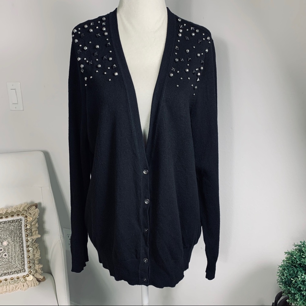 Torrid studded button cardigan sweater size 1